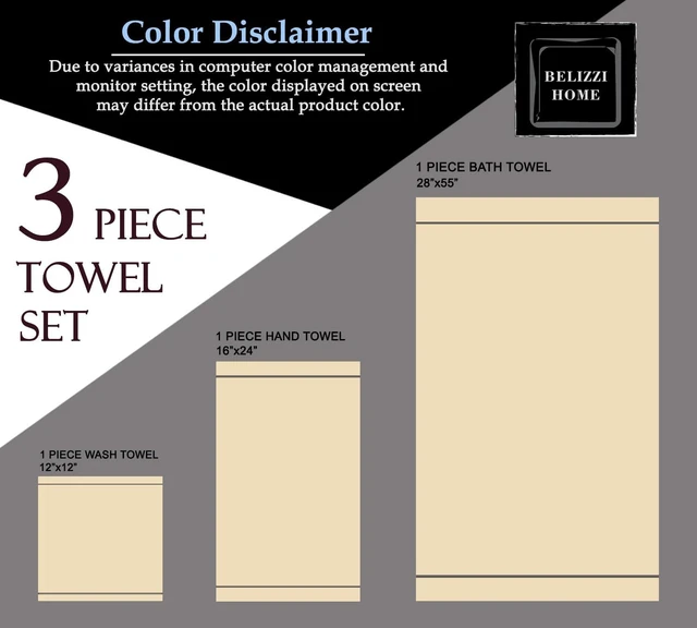 Alt view image 6 of 7 - Ultra Soft 3 Pack Cotton Towel Set, Contains a Bath Towel 28x55 inch, a Hand Towel 16x24 inch & a Wash Coth 12x12 inch, Ideal Everyday use, Compact & Lightweight - Pink