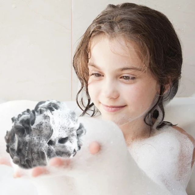 Alt view image 7 of 7 - 10 Pcs Shower Loofahs,Bath Shower Loofah Sponge,Exfoliating Shower Pouf Balls for Women,Men,Body Wash Bathroom,Exfoliate with Beauty Bathing Accessories