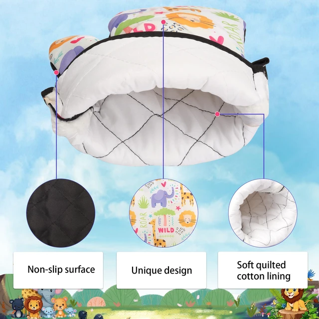 Alt view image 3 of 7 - 4PCS Animals Oven Mitts and Potholders Set, Jungle Animals Oven Mitt Pot Holders Animal Potholders Heat Resistant Non-Slip Cooking Gloves for Birthday Grilling Baking Party Favors