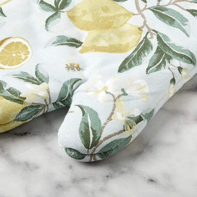 Alt view image 4 of 4 - Lemon Whimsy Oven Mitt 2-Pack Set, Yellow, 7"x13"