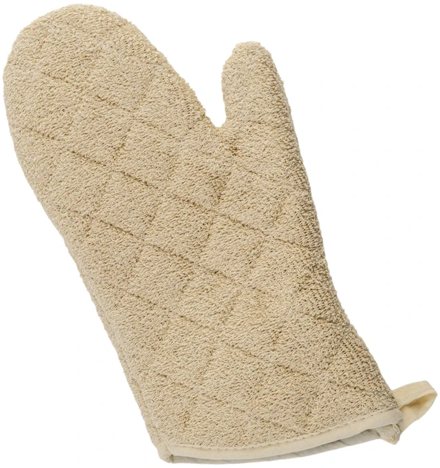 Main image of Terry Oven Mitt, 13-Inch, Tan | Heat resistant up to 600°F, Great for Baking, Hot Pans, Oven Service and Kitchen Prep