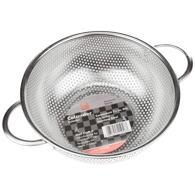 Alt view image 2 of 3 - Select Microperforated Colander, 1.5 quart, Stainless Steel