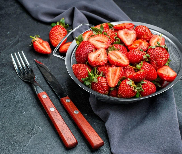Alt view image 4 of 7 - 9" Large Fine Mesh Strainer with Thermo Plastic Rubber Handle - Sieve Fine Mesh Stainless Steel - Ideal Kitchen Essential to Strain Pasta, Quinoa and Rice