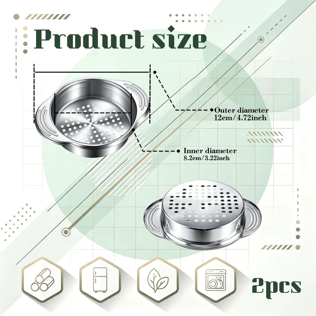 Alt view image 2 of 7 - 1Pcs Stainless Steel Tuna Can Strainer - Food Grade Canning Colander For Regular And Wide-Neck Cans - Oil Drain Press For Tuna Beans Vegetables