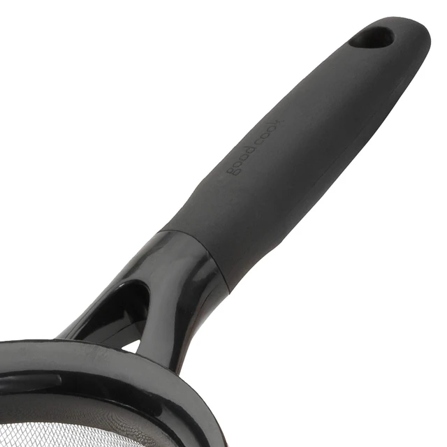 Alt view image 3 of 5 - Touch 8" Stainless Steel Wire Mesh Strainer with Non-slip Grip Handle