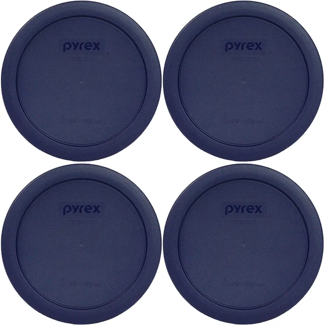 Main image of 7201-PC (4-Cup) Blue Food Storage Lid (4-Pack) - Made in USA | BPA-Free Plastic | Replacement Cover | Food Prep | Meal Prep | Freezer Storage | Refrigerator Storage | Dishwasher Safe