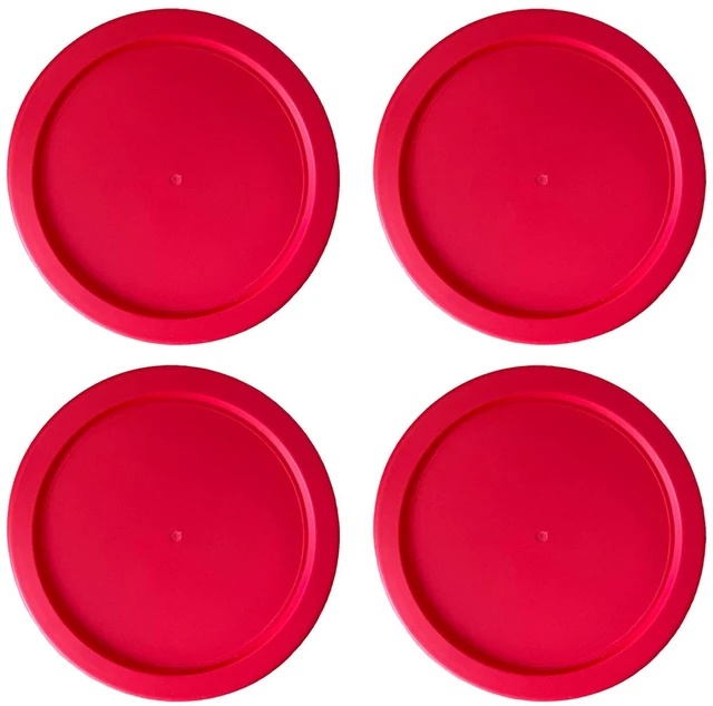 Alt view image 2 of 4 - Replacement Lids for Pyrex 4-Cup Glass Food Storage Container Bowls, 6-Inch Plastic Round Lids Covers fits Pyrex 7201-PC, Airtight & Leakproof (4-Pack, Red)