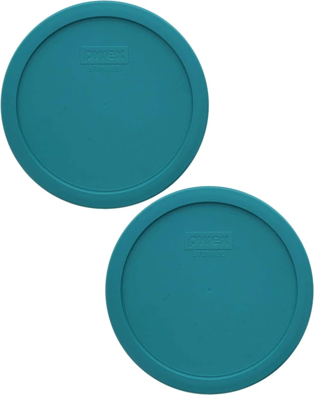 Alt view image 2 of 4 - 7402-PC 6/7-Cup Turquoise Food Storage Lid (2-Pack) - Made in USA | BPA-Free Plastic | Fits 7402 & 7203 Bowls | Round Shape | Replacement Cover | Top-Rack Dishwasher Safe