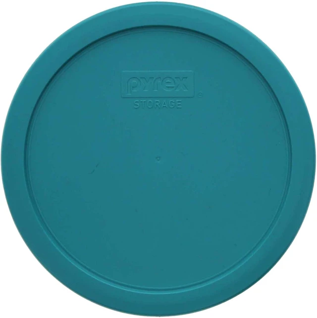 Alt view image 3 of 4 - 7402-PC 6/7-Cup Turquoise Food Storage Lid (2-Pack) - Made in USA | BPA-Free Plastic | Fits 7402 & 7203 Bowls | Round Shape | Replacement Cover | Top-Rack Dishwasher Safe