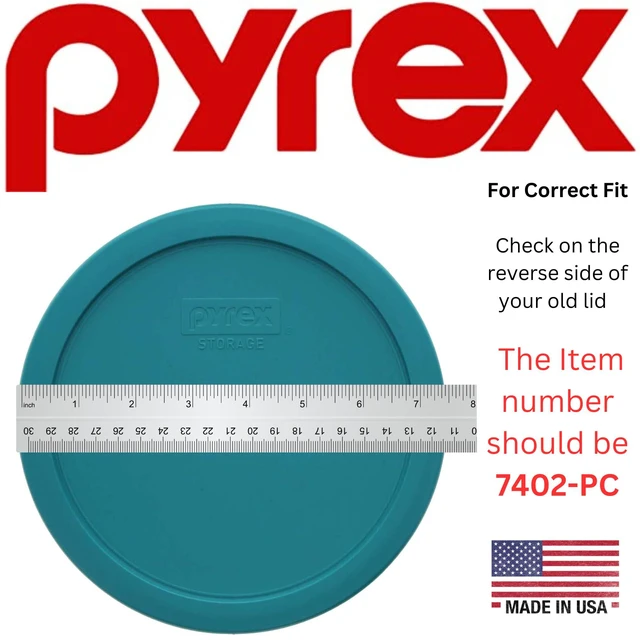 Alt view image 4 of 4 - 7402-PC 6/7-Cup Turquoise Food Storage Lid (2-Pack) - Made in USA | BPA-Free Plastic | Fits 7402 & 7203 Bowls | Round Shape | Replacement Cover | Top-Rack Dishwasher Safe