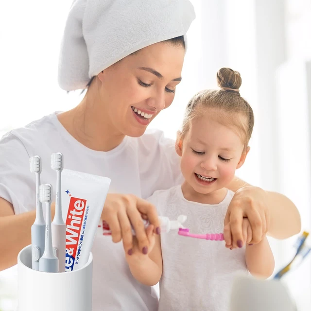 Alt view image 2 of 7 - Toothbrush Holders for Bathrooms - 1 Cups Ceramic Toothbrush Toothpaste Holders, White Bathroom Tumbler Cups Reusable Toothbrush Mouthwash Cup, Bathroom Counter Organizer.