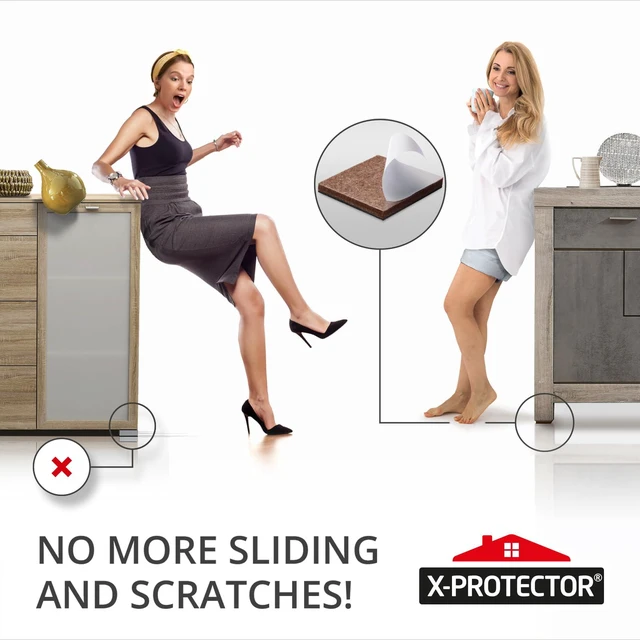 Alt view image 6 of 6 - Non Slip Furniture Pads 12 Premium Furniture Grippers 3"! | Best Self Adhesive Rubber Feet Furniture Feet Ideal Non Skid Furniture Pad Floor Protectors Keep Furniture in Place!