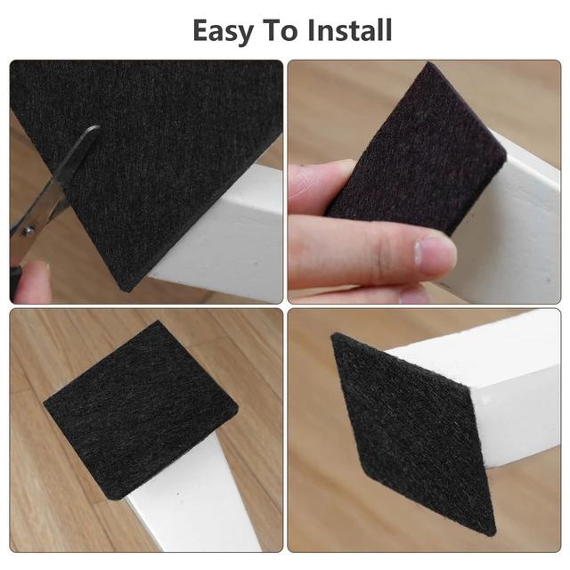 Alt view image 5 of 7 - Felt Furniture Pads for Hardwood Floors - Felt Pads for Chair Legs 182 pcs Floor Protectors for Furniture Feet Wood, Protect Your Hardwood & Laminate Flooring!Prevent Scratches, Annoying Noise