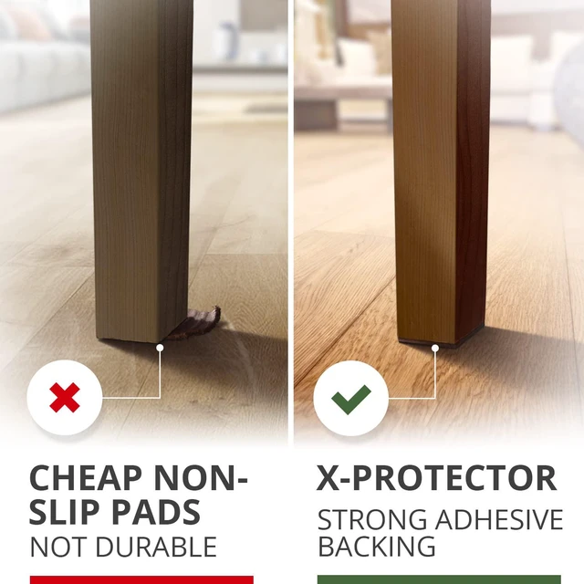 Alt view image 4 of 6 - Non Slip Furniture Pads - 16 Premium Furniture Grippers 2"! | Self-Adhesive Rubber Feet Furniture Feet - Ideal Non Skid Furniture Pad Floor Protectors - Keep Furniture in Place!