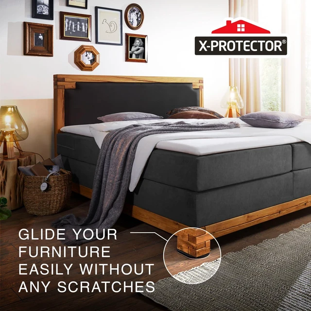 Alt view image 5 of 5 - Felt Furniture Sliders Hardwood Floors - 4 PCS 6" x 3 1/2" | Premium Furniture Movers for Hard Floors - Heavy Duty Felt Sliders Hard Surfaces Move Your Furniture Easily & Safely!
