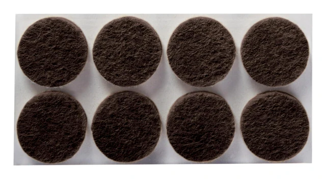 Alt view image 2 of 7 - Felt Pads, 32 Pads, Circle, Brown, 1 in x 1 in | Protecting Hardwood Floors, Easy-to-apply, Self-Stick design, Reliable protection from nicks, dents and scratches (SP822-NA)
