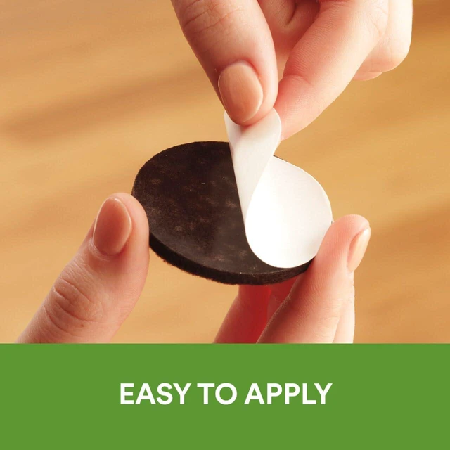 Alt view image 3 of 7 - Felt Pads, 32 Pads, Circle, Brown, 1 in x 1 in | Protecting Hardwood Floors, Easy-to-apply, Self-Stick design, Reliable protection from nicks, dents and scratches (SP822-NA)