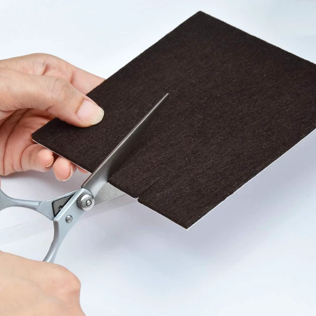 Alt view image 3 of 4 - Furniture Felt Pads, 8 Pack, Self Adhesive, Cut to Any Size, 2 Colors | Floor protectors for hardwood, tile and laminate floors. Helps reduce scratches and noise on chairs, tables and more.
