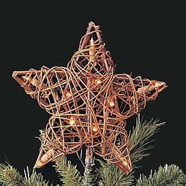 Alt view image 2 of 2 - UL1219/NAT 10 Light Indoor Rattan Natural Star Treetop