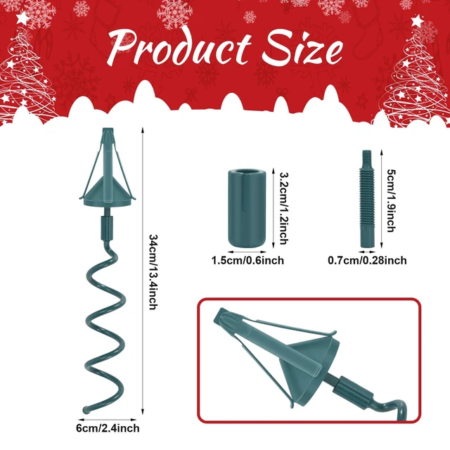 Alt view image 2 of 7 - Christmas Tree Topper Holder Twist on Universal Tree Topper Stabilizer with Adjustable Attachment,Christmas Tree Topper Adapter Plastic Tree Topper Support Fits Most Basic Types