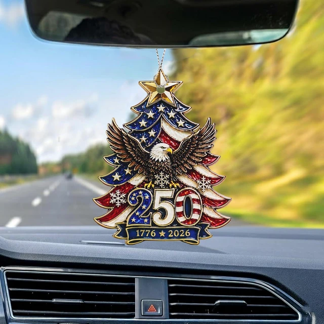 Alt view image 5 of 5 - Christmas Ornaments - 250 Anniversary USA Merchandise - Christmas Ornament 2026 - United States 250th Anniversary Decor America 250 Years Patriotic Home Decor