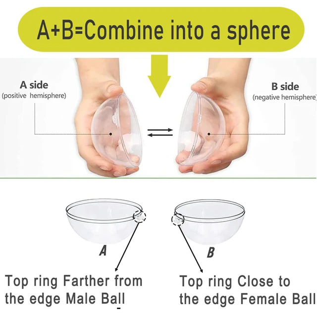 Alt view image 6 of 6 - 12 Pack Clear Plastic Fillable Ornament Ball 3.15''/80mm for Christmas,Holiday, Wedding,Party,Home Decor Filling Transparent Plastic Decorative Call DIY Craft Ball
