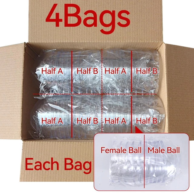 Alt view image 2 of 7 - 20 Pack Clear Plastic Fillable Ornament Ball 3.15''/80mm for Christmas,Holiday, Wedding,Party,Home Decor