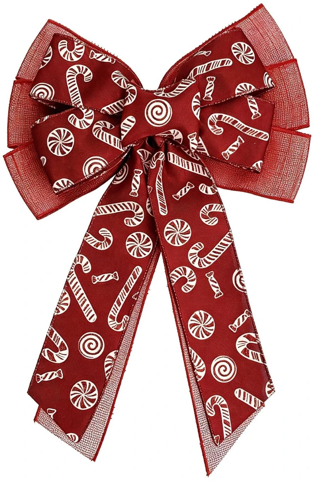 Main image of Red Fabric Bows,11 Inch Big Wreath Bow for Holiday and Outdoor Decor | Red Christmas Bow for Door Tree Cabinets Decor, No Assembly Required, Well-defined Floral Shape, Vibrant Color 1 Pack