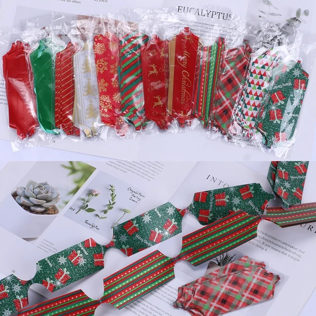 Alt view image 5 of 7 - Christmas Gift Wrap Bows Ribbon 40mm for Xmas Wrapping, Christmas Decorations, Florist Wrap (12PCS in 12 Patterns)