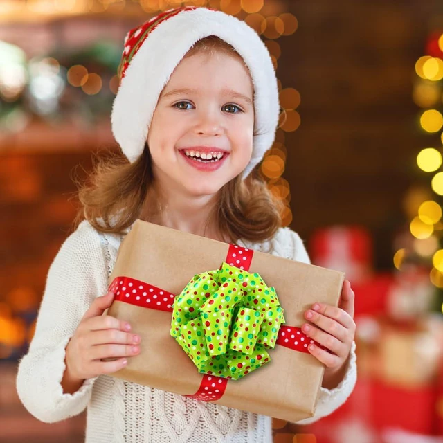Alt view image 6 of 7 - 24PCS Christmas Wrap Gifts Pull Bows,Large Ribbon Bows Wrapping Accessory for Xmas Bouquet Basket Bottles Supplies Christmas Wrapping Decoration
