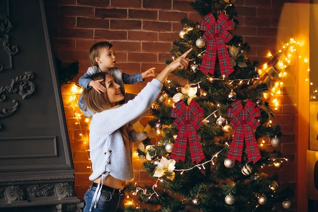 Alt view image 3 of 5 - Large Christmas Bows for Wreath,Vintage Red Buffalo Plaid Wreath Bow Xmas Decor Bows for Front Door, Classic Burlap Ornament Tree Topper Bows for Christmas Indoor Outdoor Decor