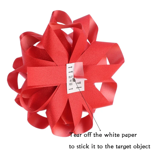 Alt view image 2 of 5 - 16 PCS Gift Bows,Bows for Gift Wrapping and Presents,Christmas Bows,for Parties, Birthdays, Weddings or Other Holidays. (Red)