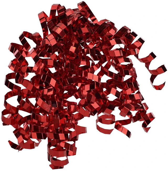 Main image of 6 Inch Red Christmas Bows, Self-Adhesive Crimped Curling Ribbon Bows for Gift Wrapping Paper, Bags, and Boxes - Holiday, Everyday, All-Occasion Decorations (12 Count)
