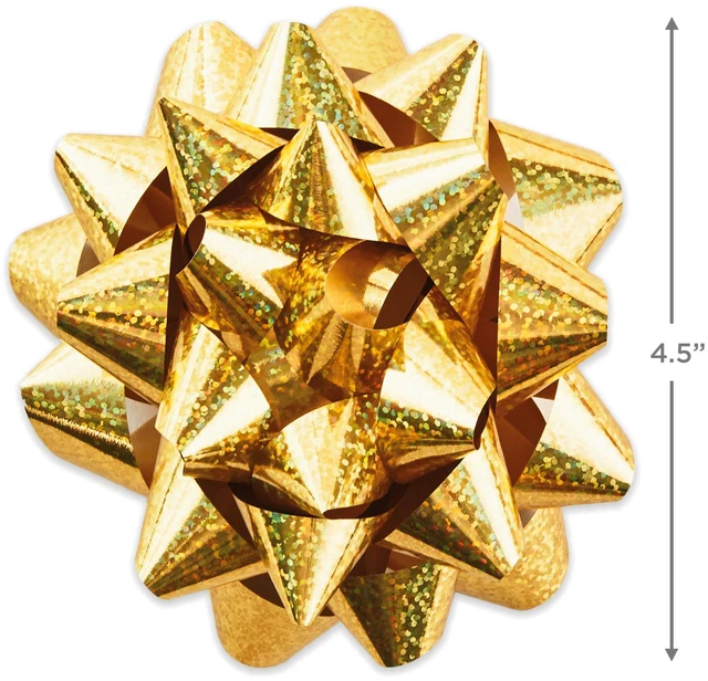 Alt view image 3 of 6 - Metallic Gift Bows, 12-Pack (Gold, Silver, Bronze, White)