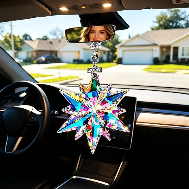 Alt view image 5 of 7 - 2026 Annual Christmas Ornaments Crystal Snowflake Star, Sparkly Unique Cute | Christmas Tree Ornaments, Glass Ornaments,Beautiful,Pretty,Elegant, Crystal Snowflake, Christmas Women Gifts 2026