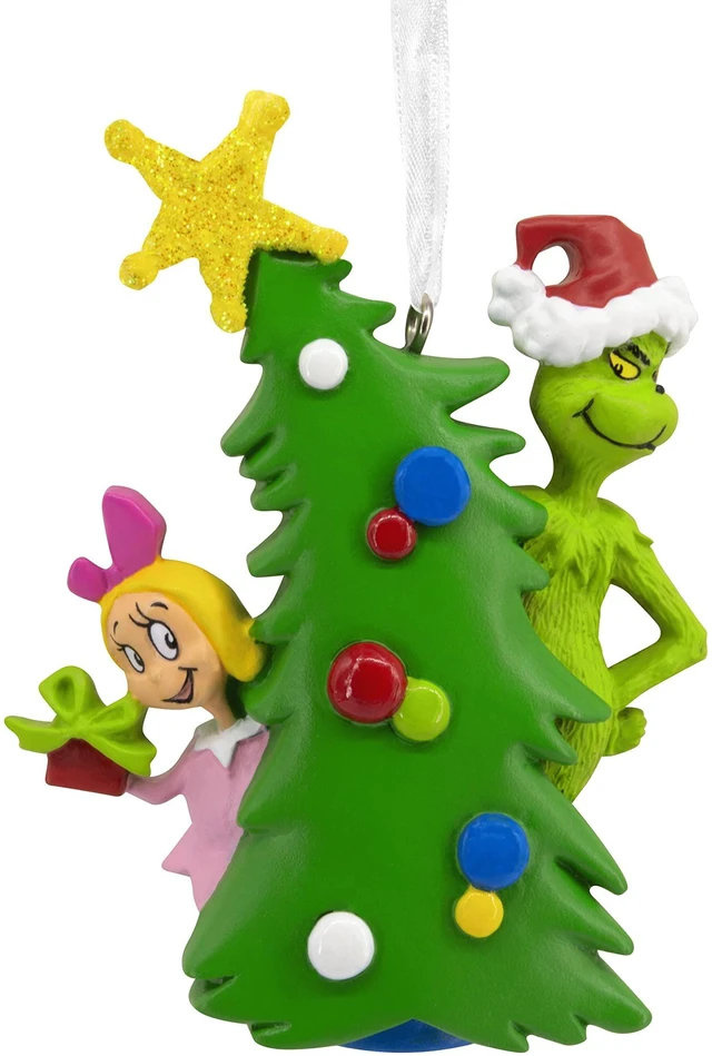 Main image of Dr. Seuss's How the Grinch Stole Christmas! Grinch with Cindy Lou Who Christmas Ornament