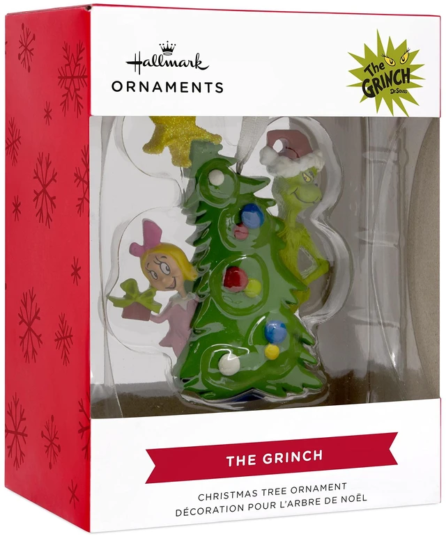 Alt view image 3 of 6 - Dr. Seuss's How the Grinch Stole Christmas! Grinch with Cindy Lou Who Christmas Ornament