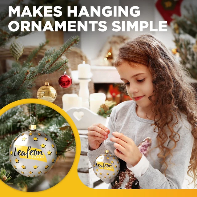 Alt view image 3 of 4 - 150 Pack Christmas Ornament Hooks Great Xmas Ornament Hangers for Christmas Tree Decoration Silver