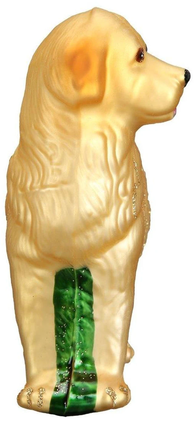 Alt view image 4 of 6 - Golden Retriever Glass Blown Ornament for Christmas Tree, Handcrafted Holiday Decoration, Dog Collection