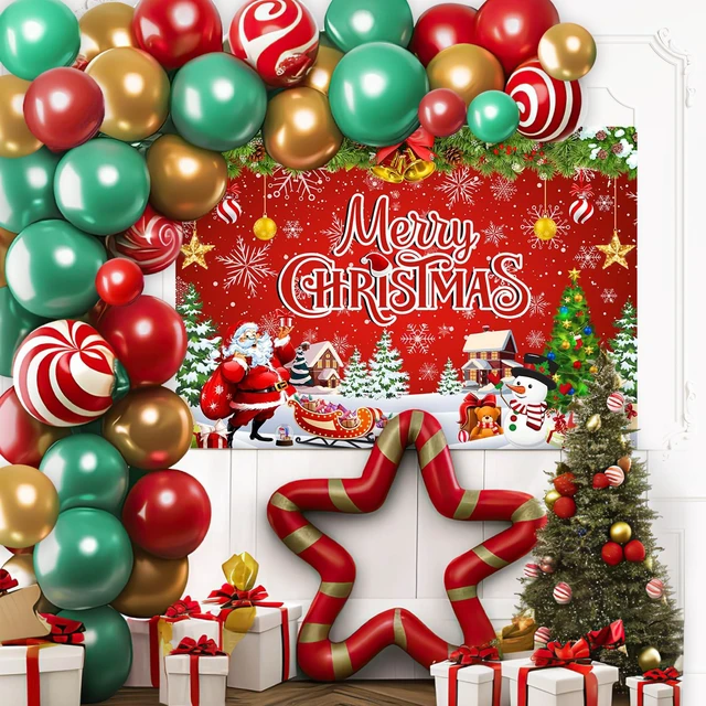 Alt view image 2 of 7 - 7x5ft Merry Christmas Backdrop - Christmas Party Decoration & Photo Banner Signs for Winter, New Year & Family Party