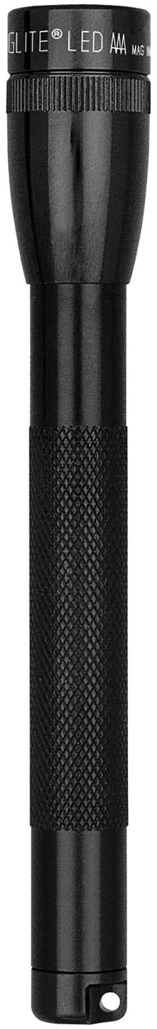 Main image of Mini LED Flashlight Compact, Water-Resistant, Twist On/Off, 2-Cell AAA Battery-Powered Black