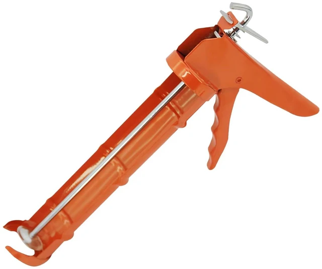 Main image of Caulking Silicone Gun with 10:1 Thrust Ratio, No Drip Performance Hand Caulk Gun with Comfort Grip, Ideal for Acrylic, Latex and Silicone Caulk in Improvement Projects like Tiles, Window Joints