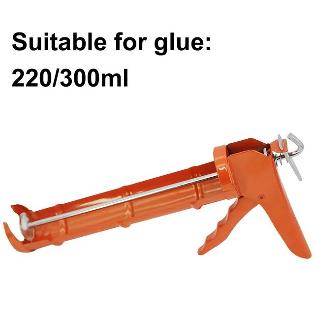 Alt view image 3 of 7 - Caulking Silicone Gun with 10:1 Thrust Ratio, No Drip Performance Hand Caulk Gun with Comfort Grip, Ideal for Acrylic, Latex and Silicone Caulk in Improvement Projects like Tiles, Window Joints
