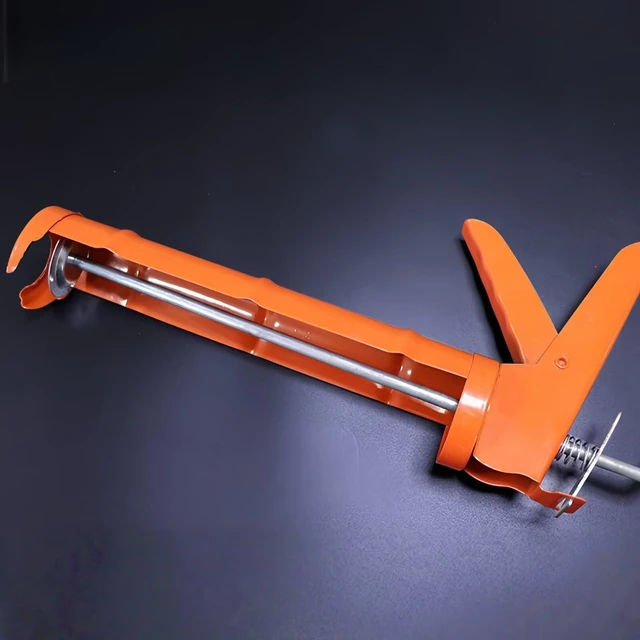 Alt view image 6 of 7 - Caulking Silicone Gun with 10:1 Thrust Ratio, No Drip Performance Hand Caulk Gun with Comfort Grip, Ideal for Acrylic, Latex and Silicone Caulk in Improvement Projects like Tiles, Window Joints