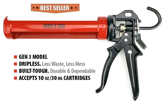 Alt view image 6 of 6 - Caulk N' Seal® Caulking Gun -310ml/10oz - 18:1 Thrust Ratio