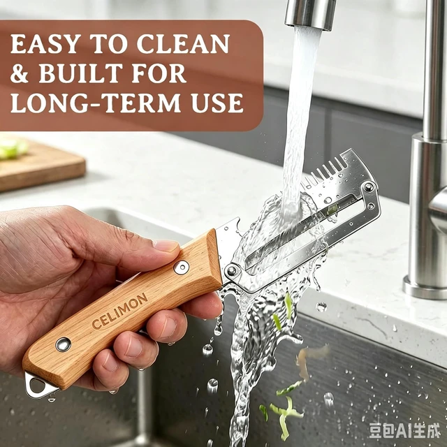 Alt view image 6 of 7 - 2Pcs multifunctional vegetable peeler, 2026 Upgrade peeler shredder,2.5mm stainless steel peeler With Scallion Shredder and Bottle Opener for Kitchen, Camping and Travel