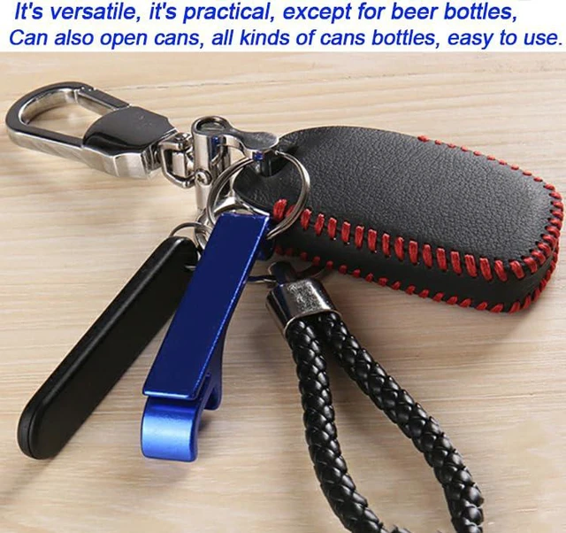 Alt view image 5 of 6 - 50 Pcs Bottle opener Keychain Bulk,Soda Beverage Beer Bottle Opener Keychain,Bottle Openers Aluminum Beer Bottle Opener Claw Beverage Keychain Ring for Kitchen,Wedding, Bar,Party(blue)