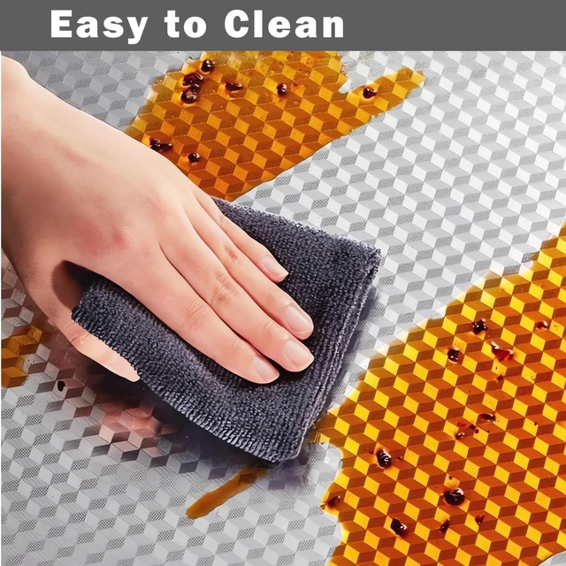 Alt view image 3 of 7 - Peel and Stick Kitchen Wallpaper, Aluminum Foil Backsplash Protector | Heat Resistant Oil Proof Waterproof Contact Paper for Cabinet & Drawer Liner, Countertop, Kitchen Wall Sticker,15.7" x 118.1"