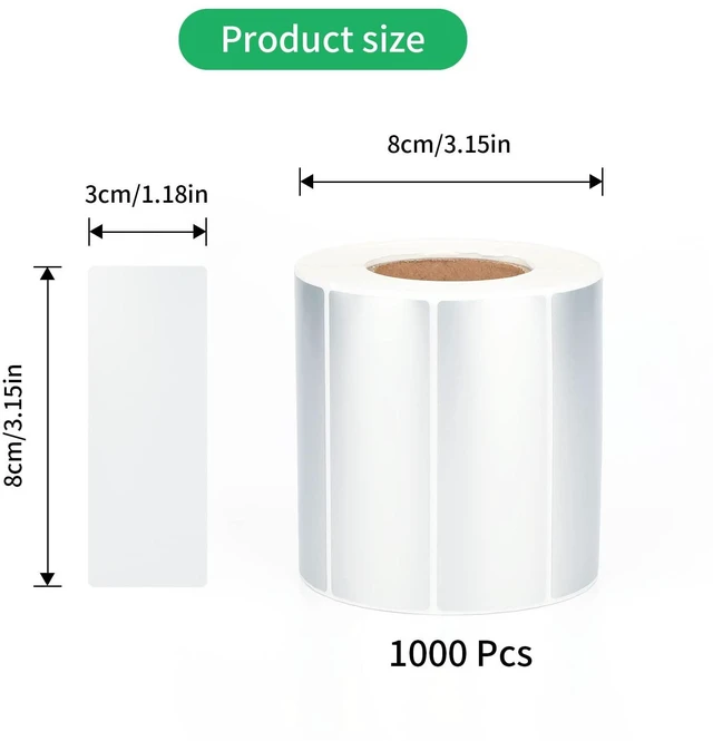 Alt view image 4 of 7 - Waterproof Self-Adhesive Polyester Labels Corrosion Resistance Oil Resistant Sticker Label 1000 PCS Silver Plant Labels