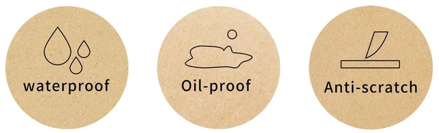 Alt view image 2 of 6 - 2 Inch Round Thermal Label, Self-Adhesive Waterproof Circle Sticker for Logo Design, Multipurpose Direct Thermal Labels, 600 Sheets/1 Roll,Imitation Kraft Paper Color